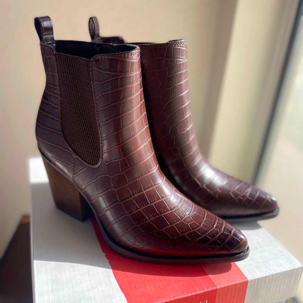 Brown Croc Boots (Never Worn!)